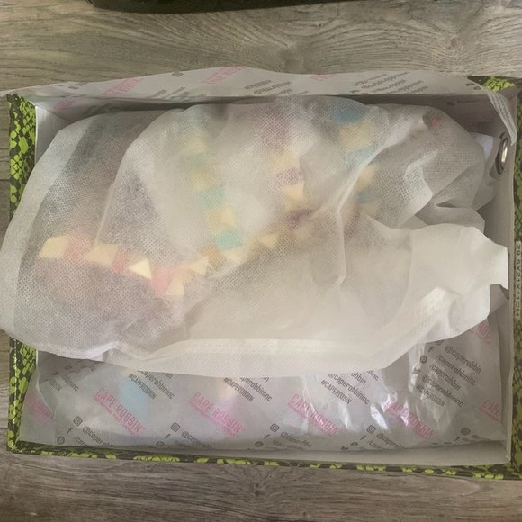 NWT CAPE ROBBIN ZIMZA‎ STUDDED GLADIATOR SANDALS MULTI-COLORED LEOPARD 5 - Picture 11 of 12